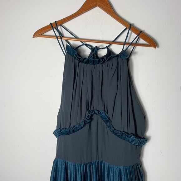 Womens AMRI Maxi Dress Blue Size XL EUC! - Picture 3 of 5